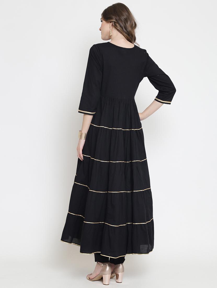 women's tiered kurta - 16659214 - Standard Image - 2