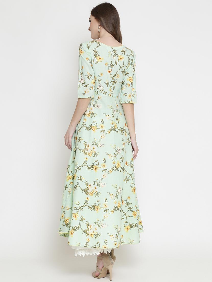 women's fit & flare floral dress - 16659229 - Standard Image - 2