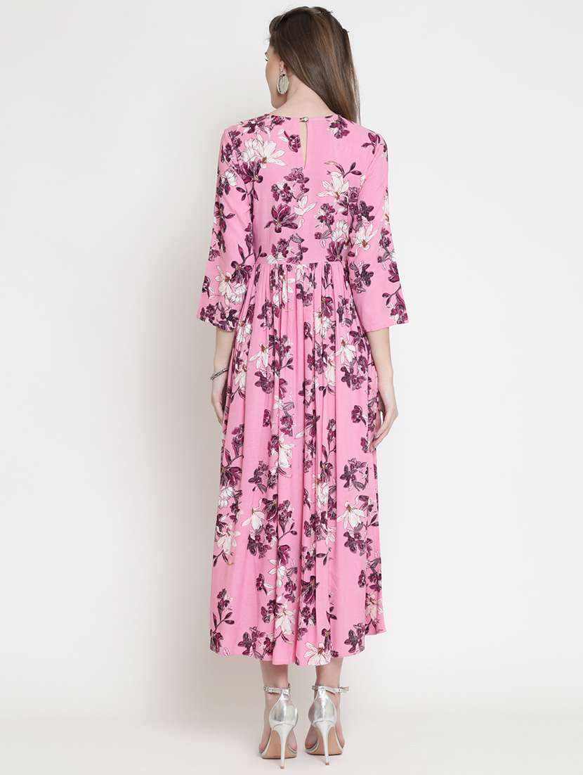 women's fit & flare floral dress - 16659337 - Standard Image - 2