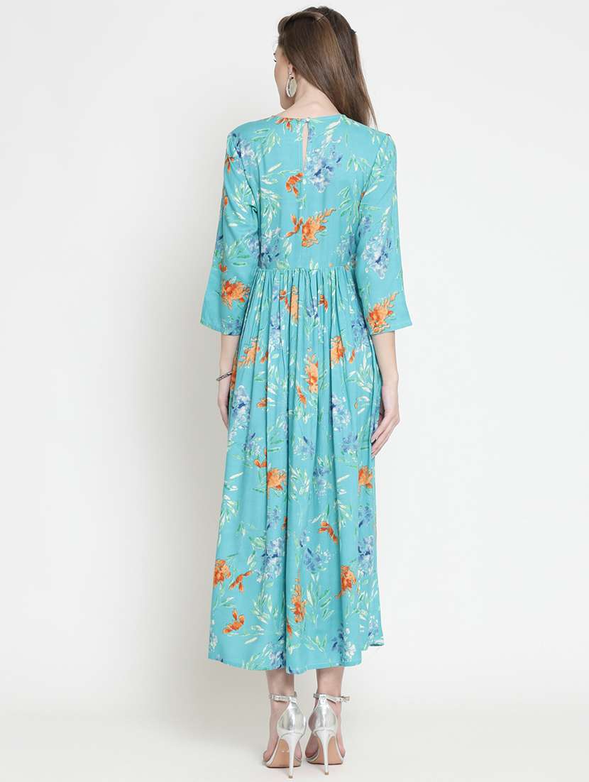women's fit & flare floral dress - 16659339 - Standard Image - 2