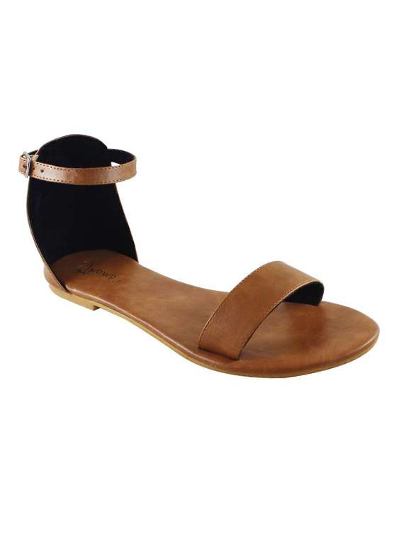 tan closed back sandals