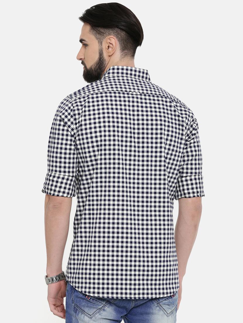 black checkered casual shirt - 16661443 - Standard Image - 2