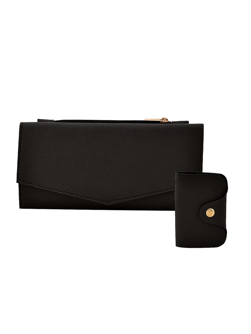 black leatherette (pu) wallet