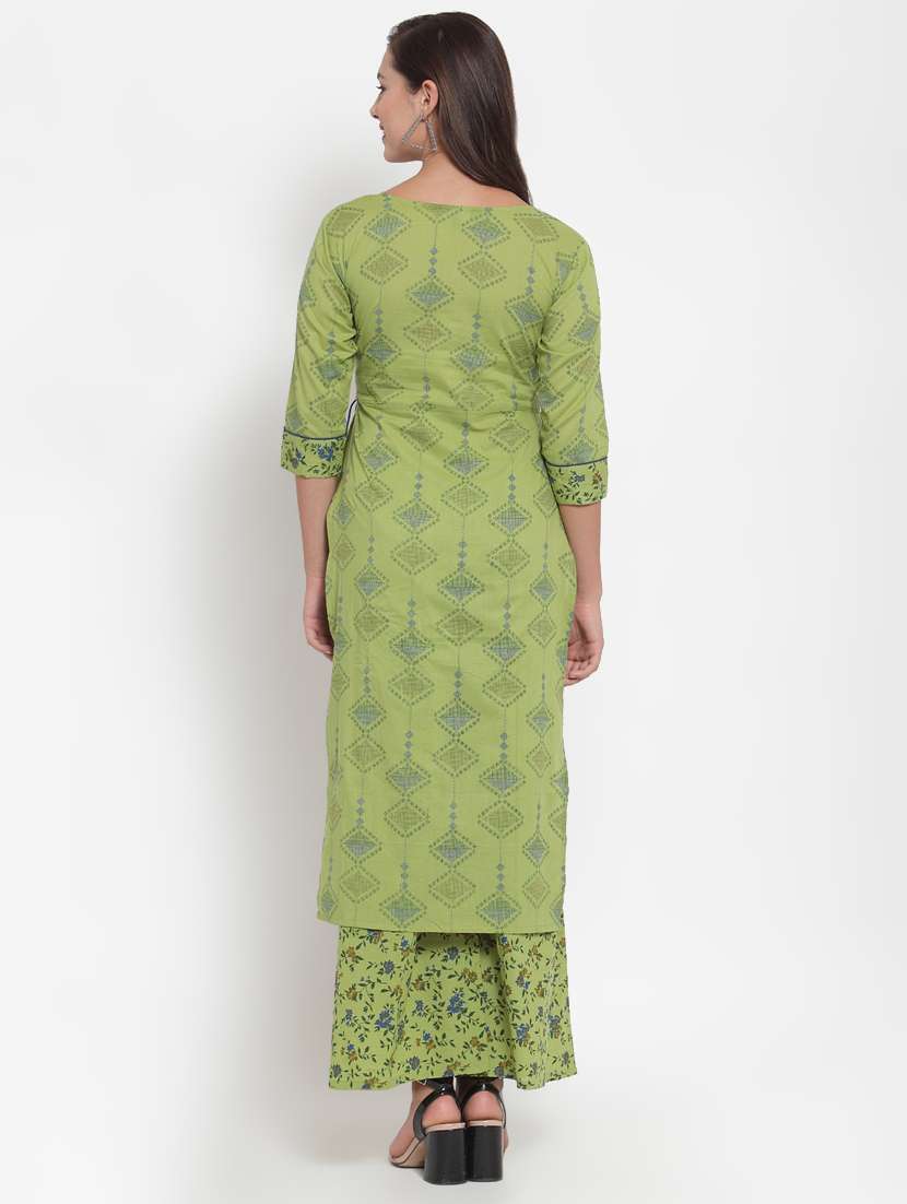 printed straight kurta  - 16663045 -  Standard Image - 2