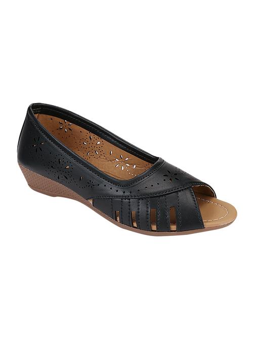 black slip on ballerina - 16663649 -  Standard Image - 0
