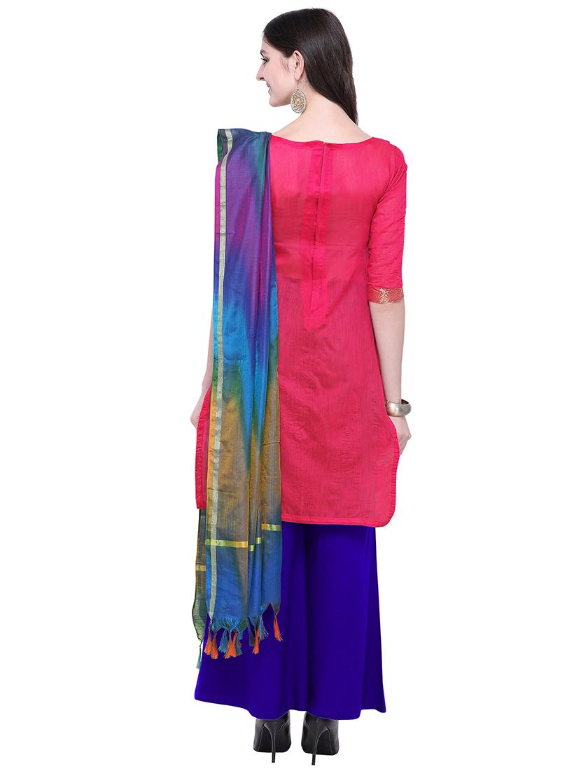 ethnic motif suits unstitched suit - 16665695 - Standard Image - 2