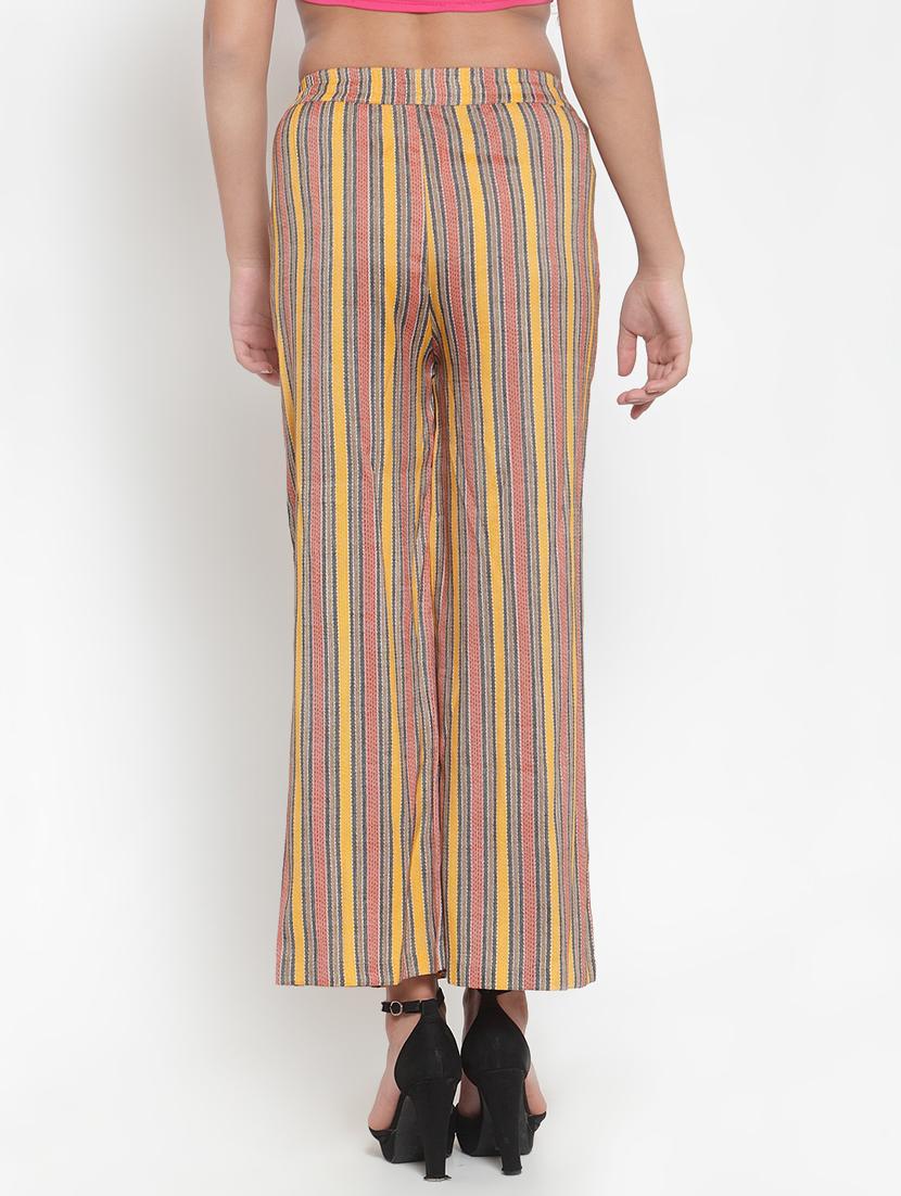 high rise striped palazzo - 16666541 - Standard Image - 2