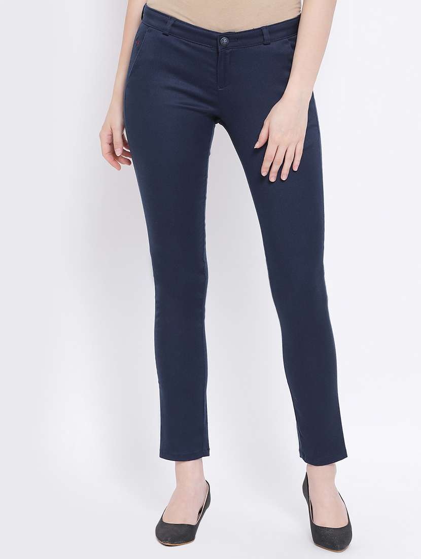 high rise flat front trouser 