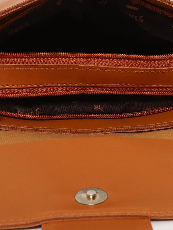 brown solid regular sling bag - 16668468 - Standard Image - 2