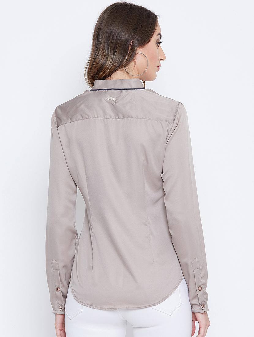 long sleeved solid shirt - 16669210 - Standard Image - 2