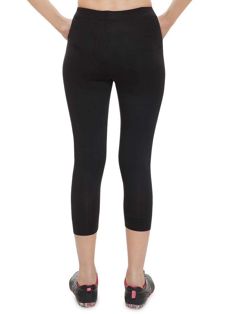 high rise solid sports capri - 16669274 - Standard Image - 2