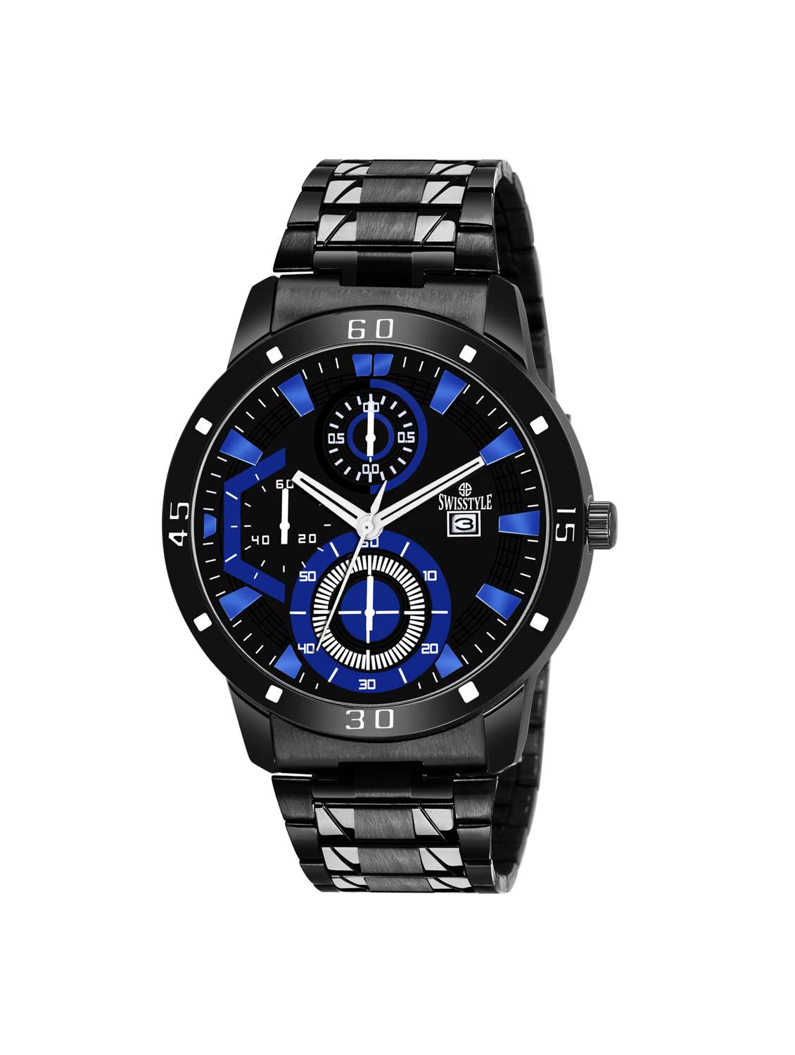swisstyle analog watch ss-gr194-blu-blkch - 16669321 -  Zoom Image - 0