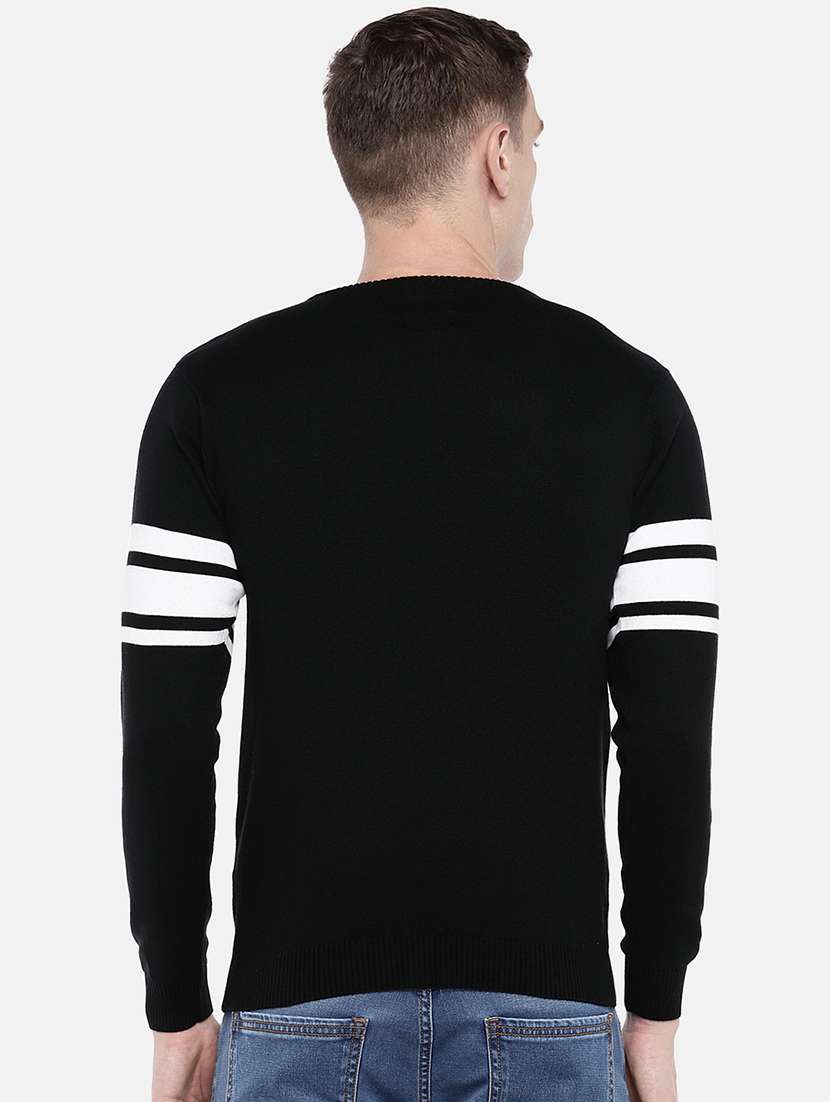 black color block pullover - 16672146 -  Standard Image - 2