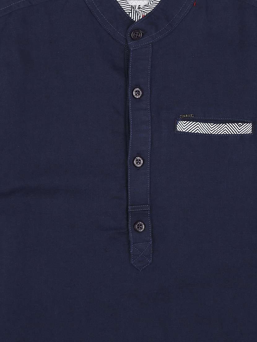 dark blue cotton shirt - 16672421 -  Standard Image - 2