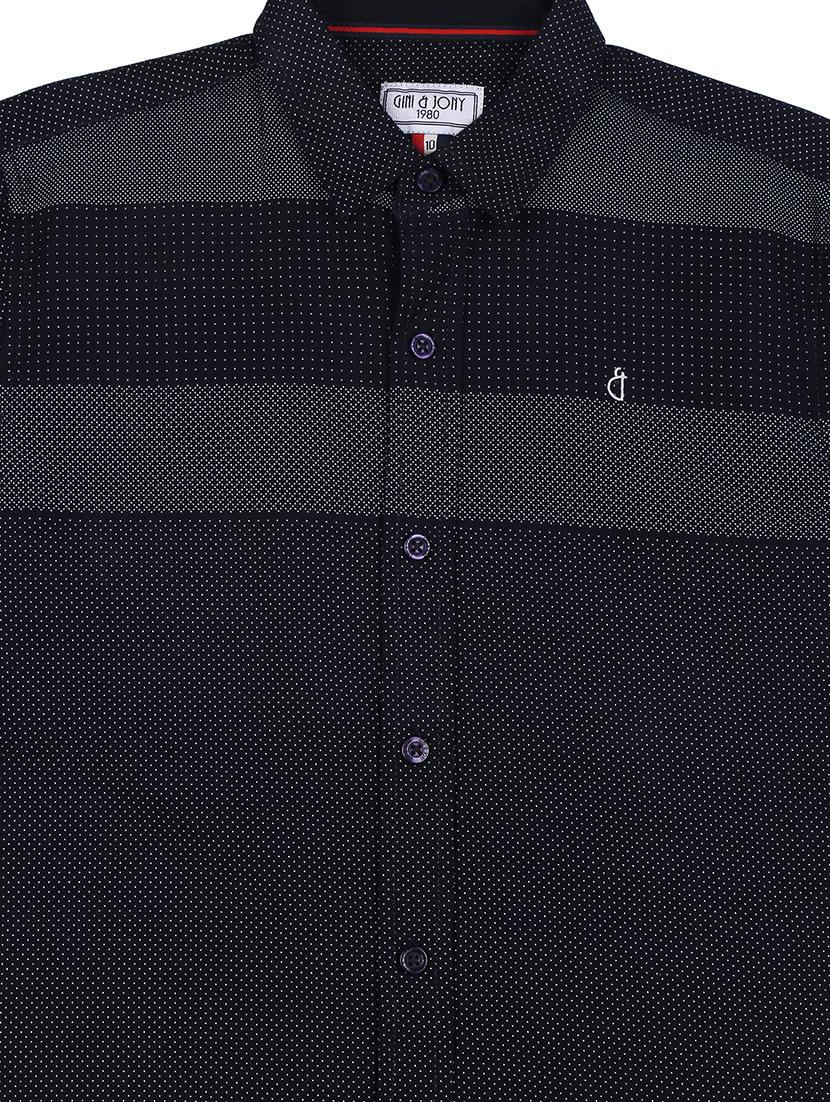 dark blue cotton shirt - 16672434 - Standard Image - 2