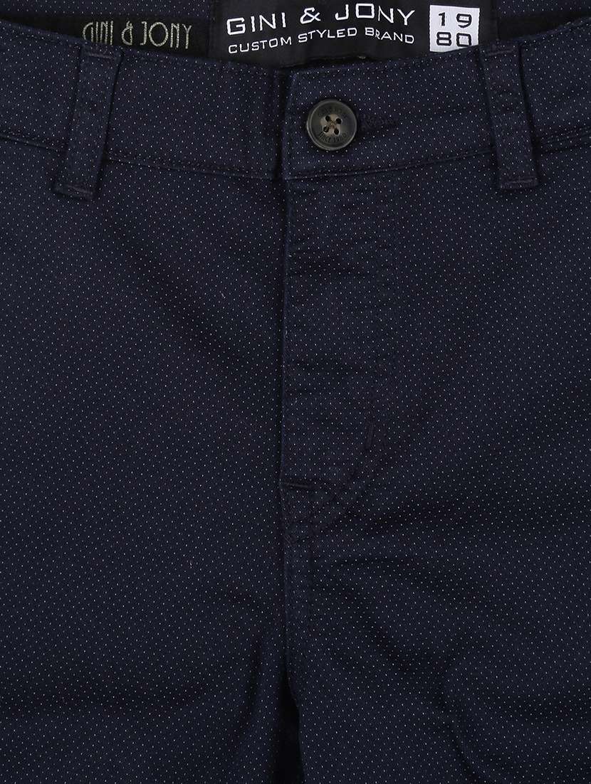 dark blue cotton blend three fourth - 16672484 - Standard Image - 2