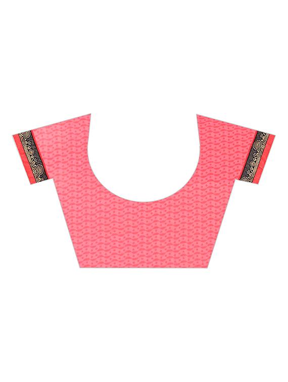 women's printed pink colored saree with blouse - 16675106 - Standard Image - 2