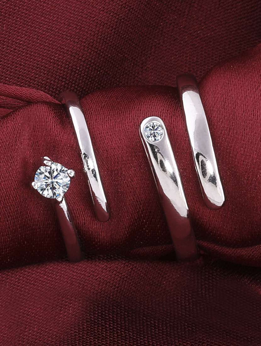 silver tone  silver plated finger ring