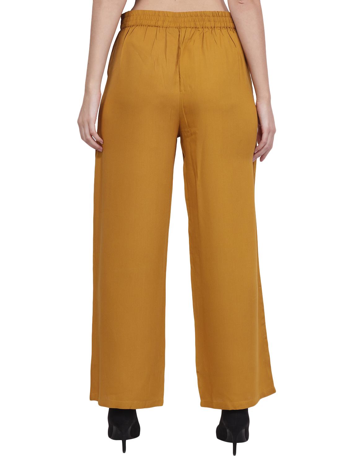 high rise solid flared palazzo - 16677012 - Standard Image - 2