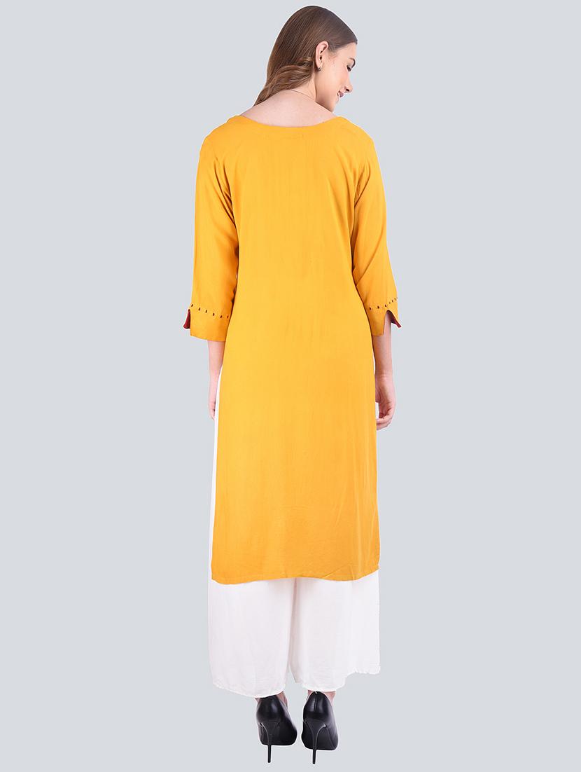 printed straight kurta - 16677535 - Standard Image - 2