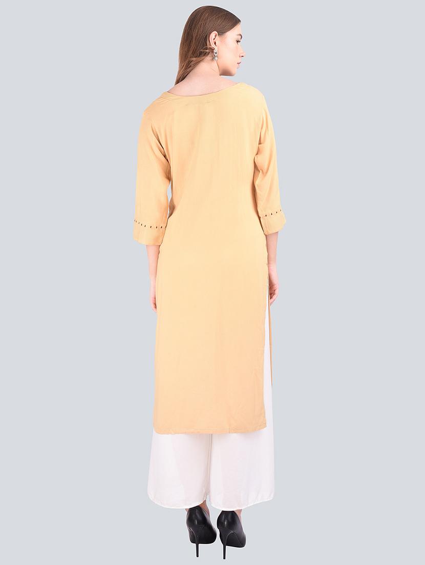 pastel printed straight kurta - 16677536 - Standard Image - 2