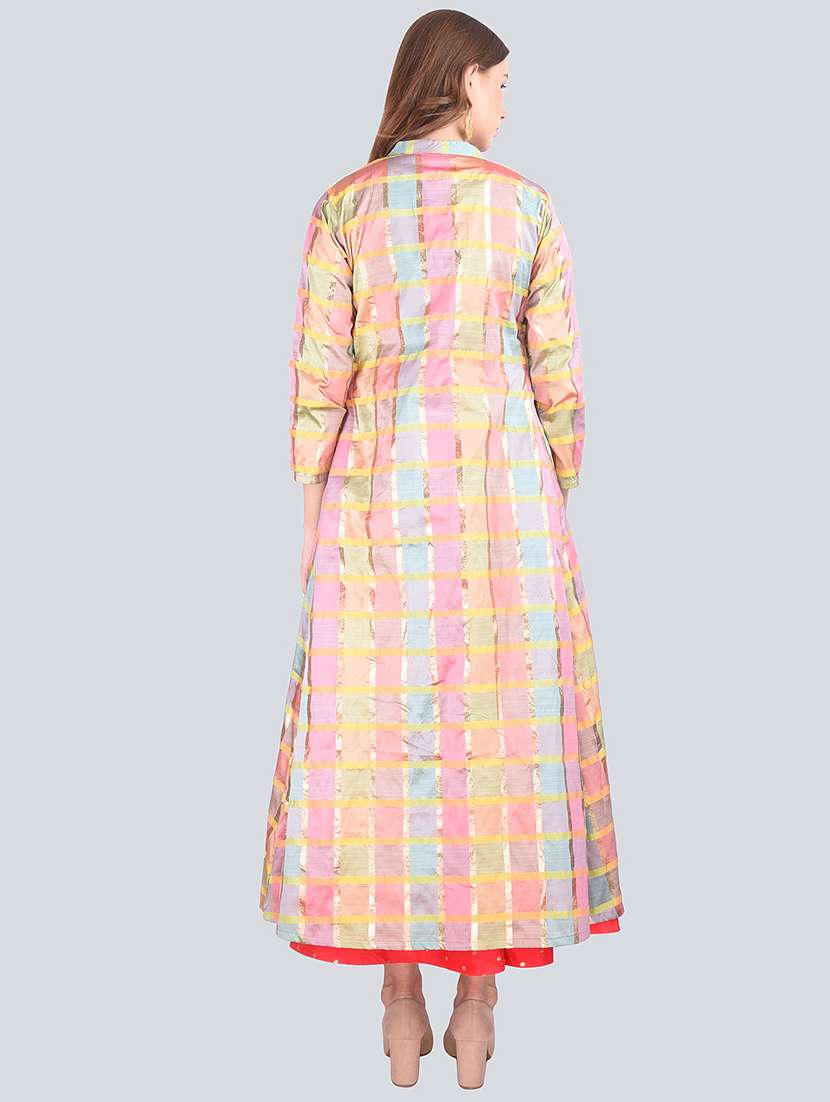 layered kurta dupatta set - 16677572 - Standard Image - 2