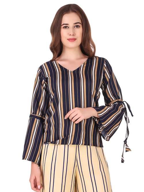 women's straight v neck top - 16677902 -  Standard Image - 0