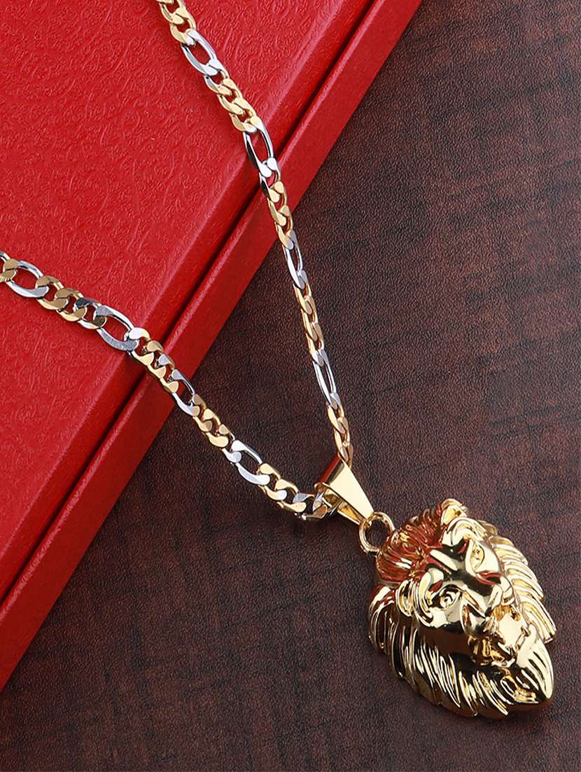 gold metal pendant