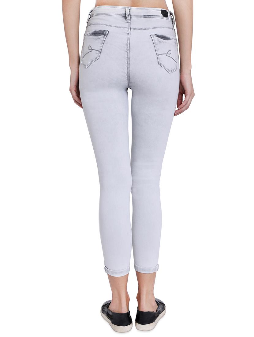high rise stone washed jeans - 16681446 - Standard Image - 2