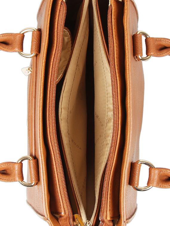 tan leatherette regular handbag - 16684720 - Standard Image - 2