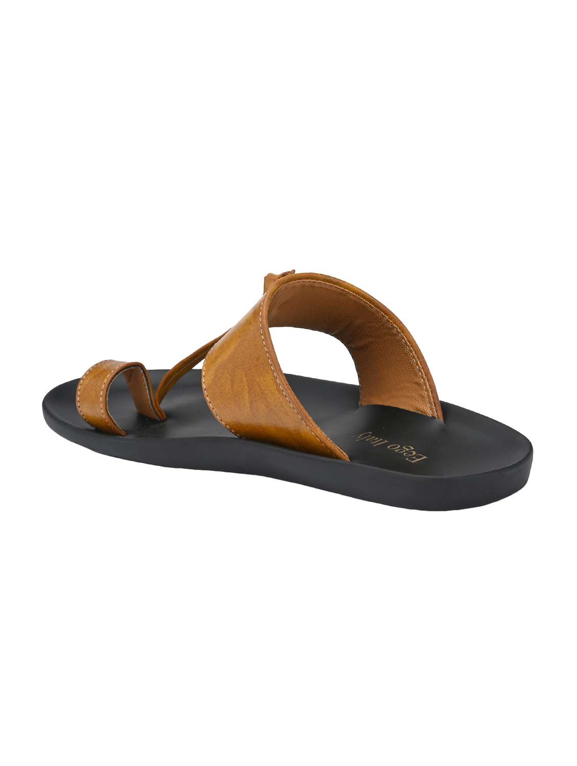 tan leatherette kolhapuri slippers - 16685406 - Standard Image - 2