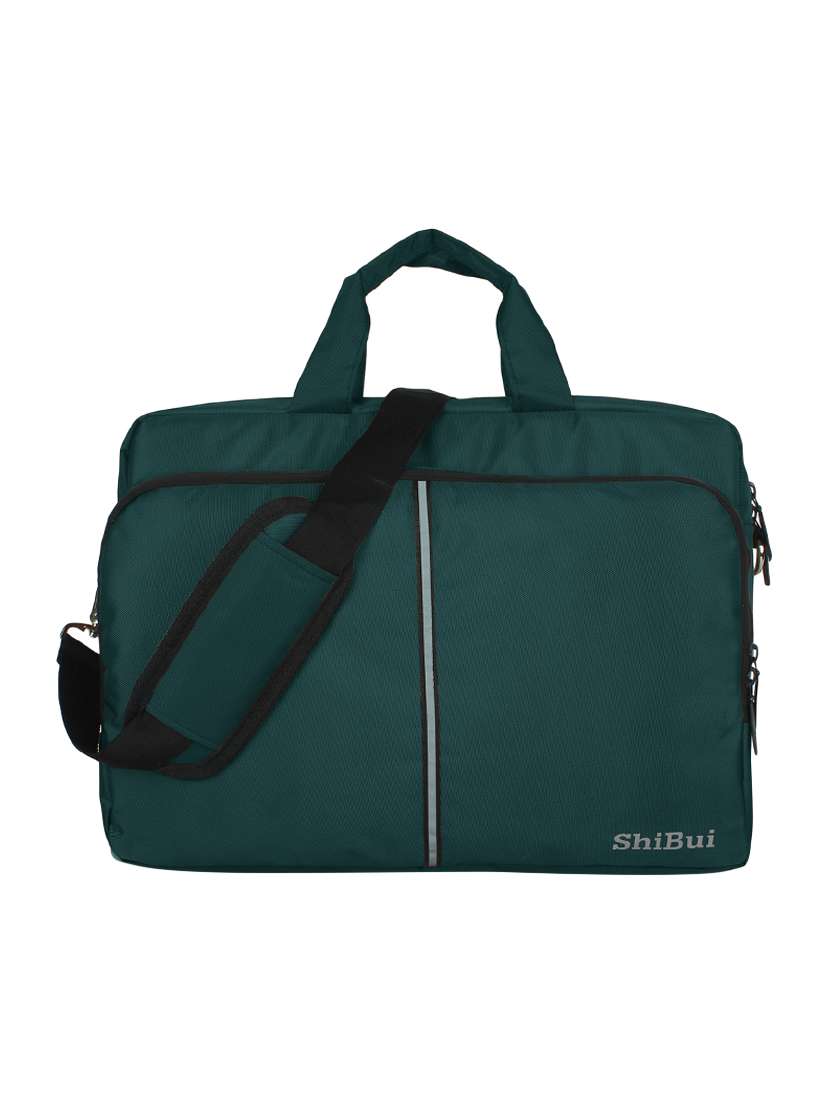 green polyester laptopbags