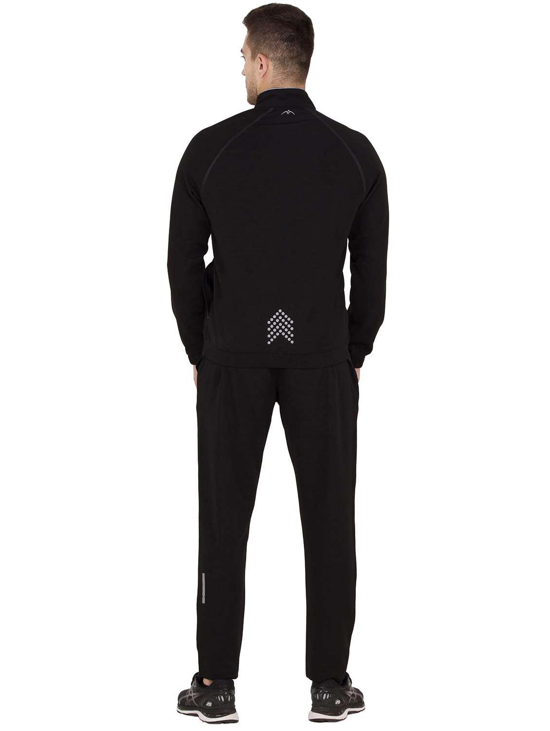 black solid raglan track suit - 16687944 - Standard Image - 2