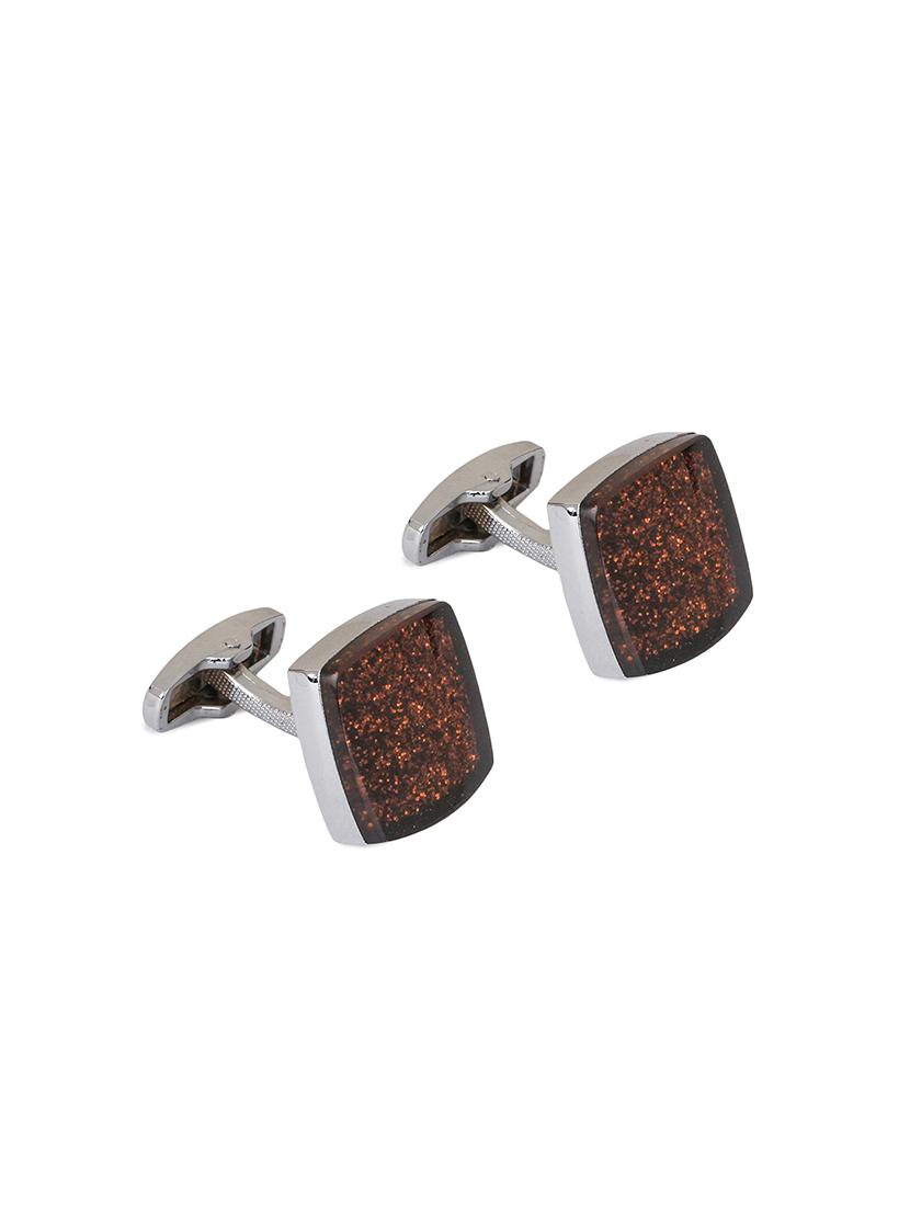 purple metal cufflinks