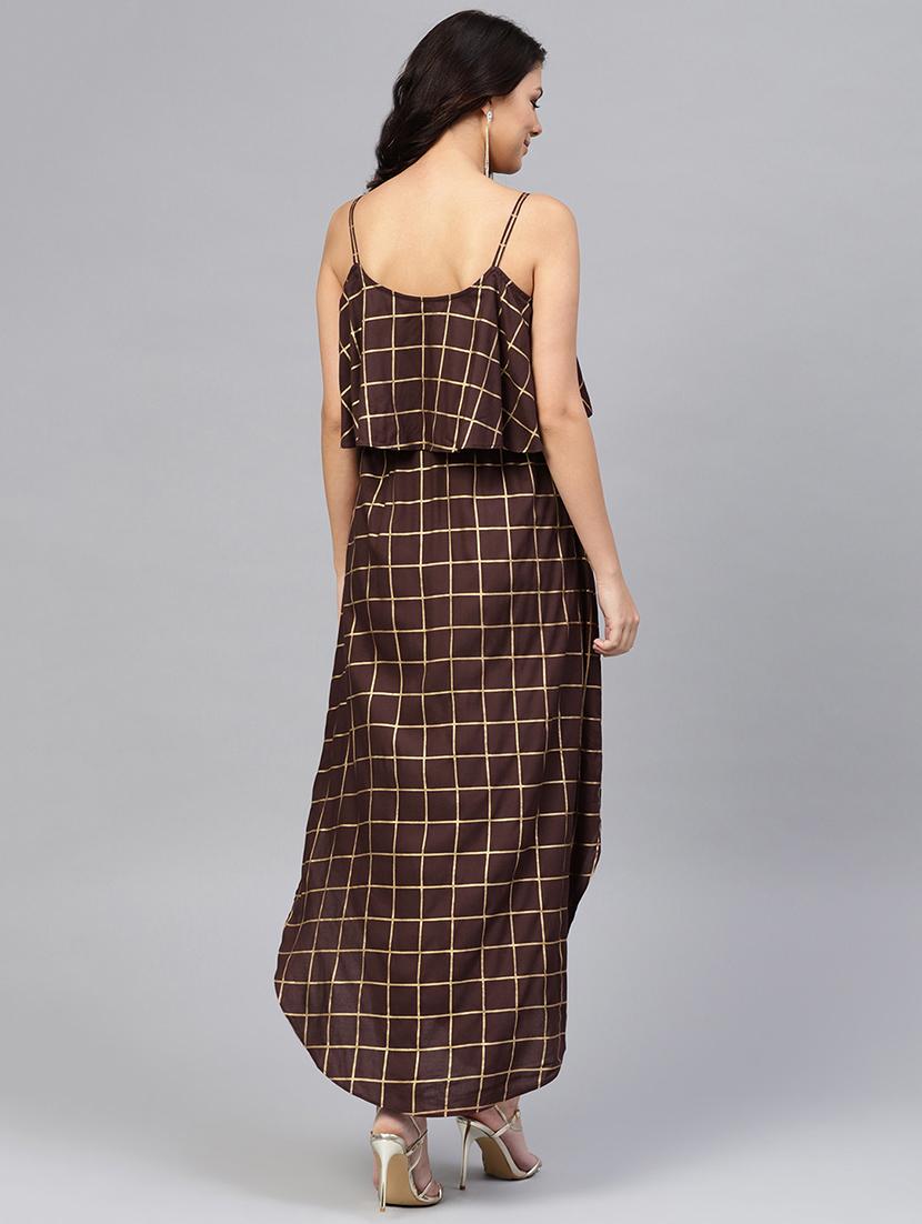 cami neck layered high low dress - 16694722 - Standard Image - 2