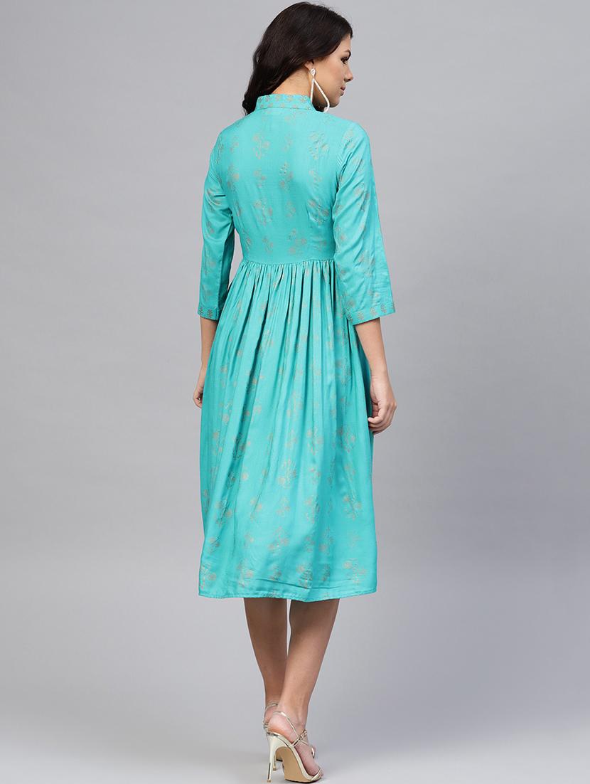 tassel tie up gathered a-line dress - 16694725 - Standard Image - 2