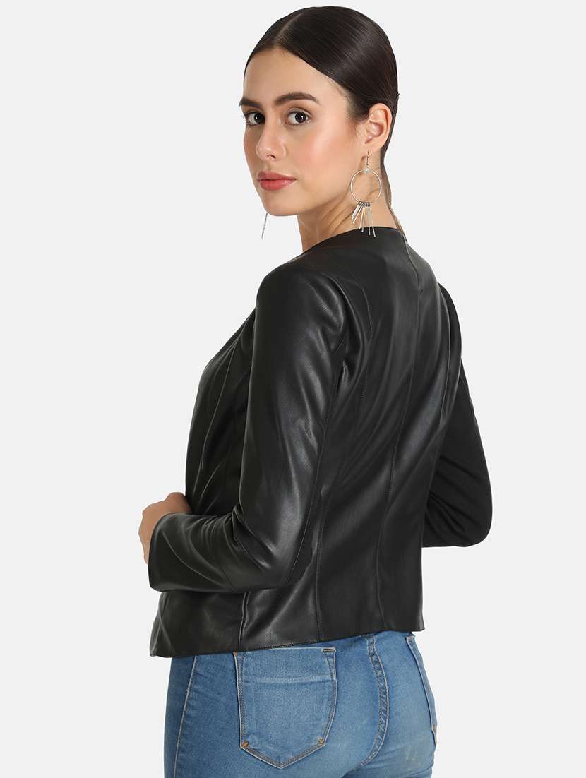 long sleeved leather jacket - 16694948 -  Standard Image - 2