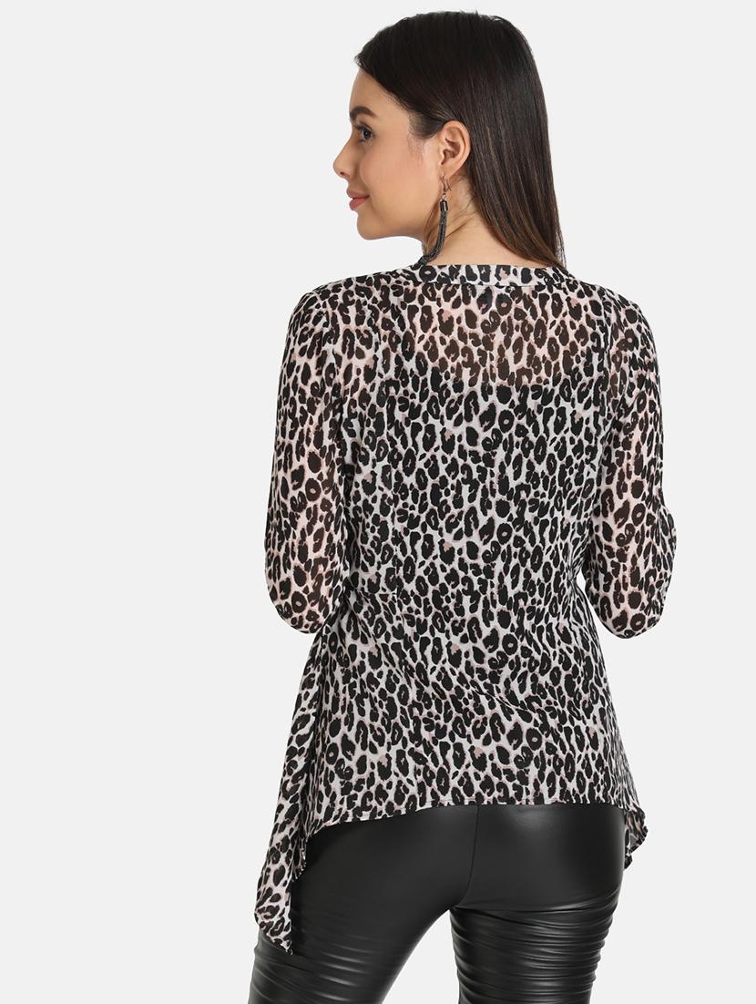 asymmetric animal top - 16694958 - Standard Image - 2