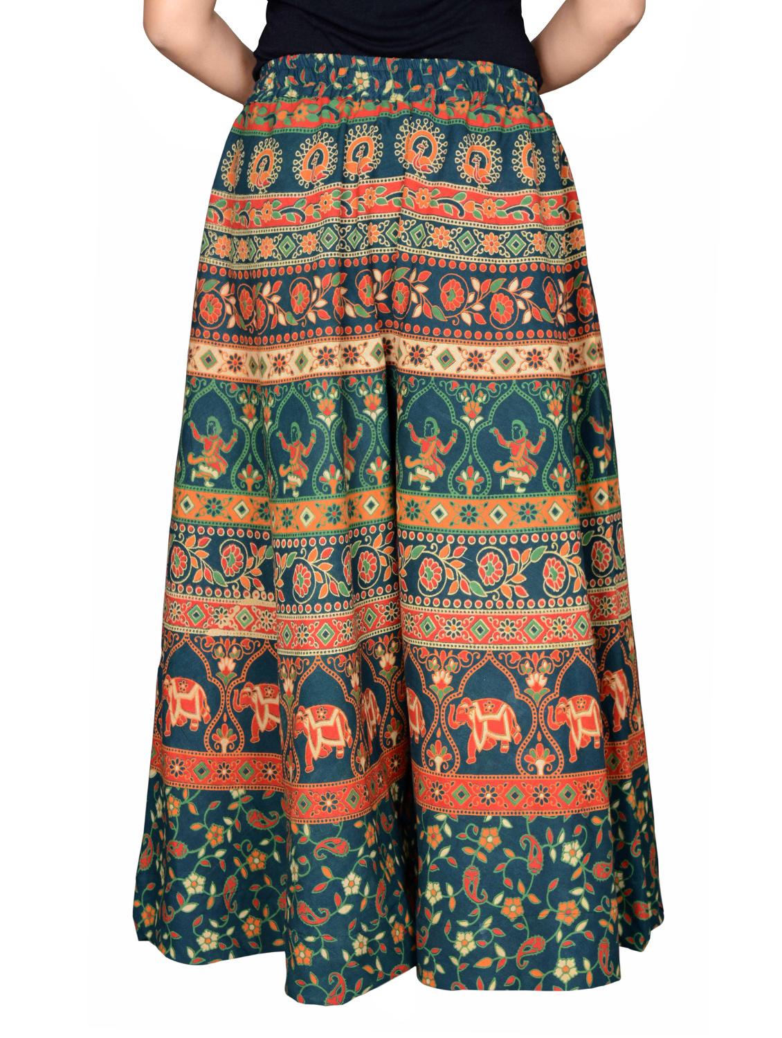 printed flared palazzo - 16697277 - Standard Image - 2