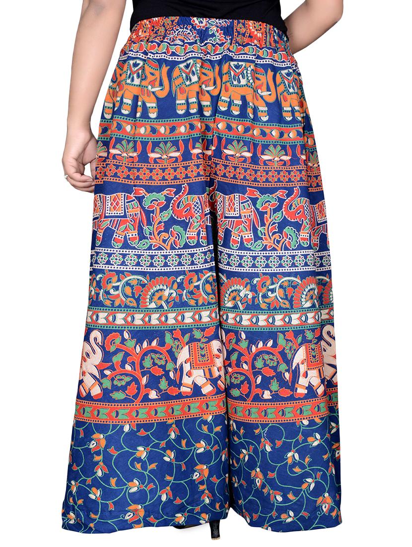 printed flared palazzo - 16697283 - Standard Image - 2