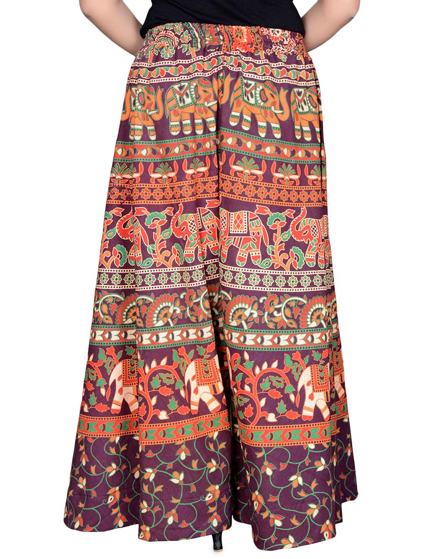 printed flared palazzo - 16697284 - Standard Image - 2
