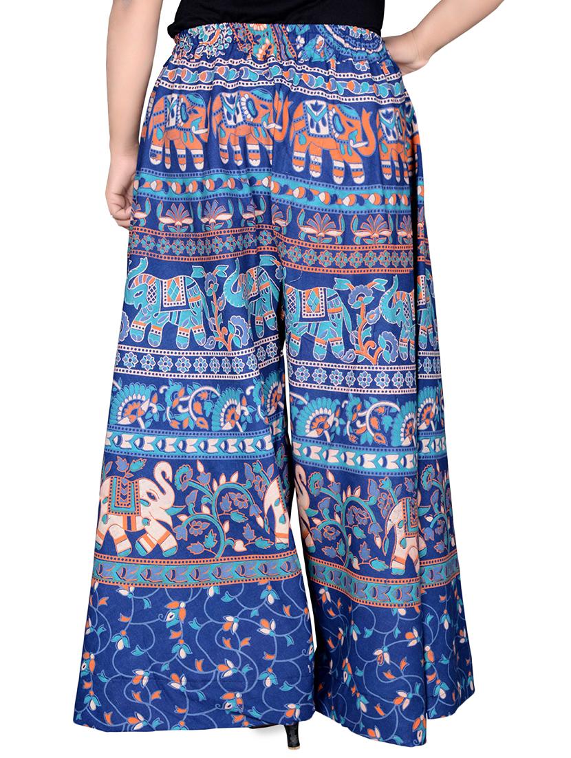 printed flared palazzo - 16697290 - Standard Image - 2