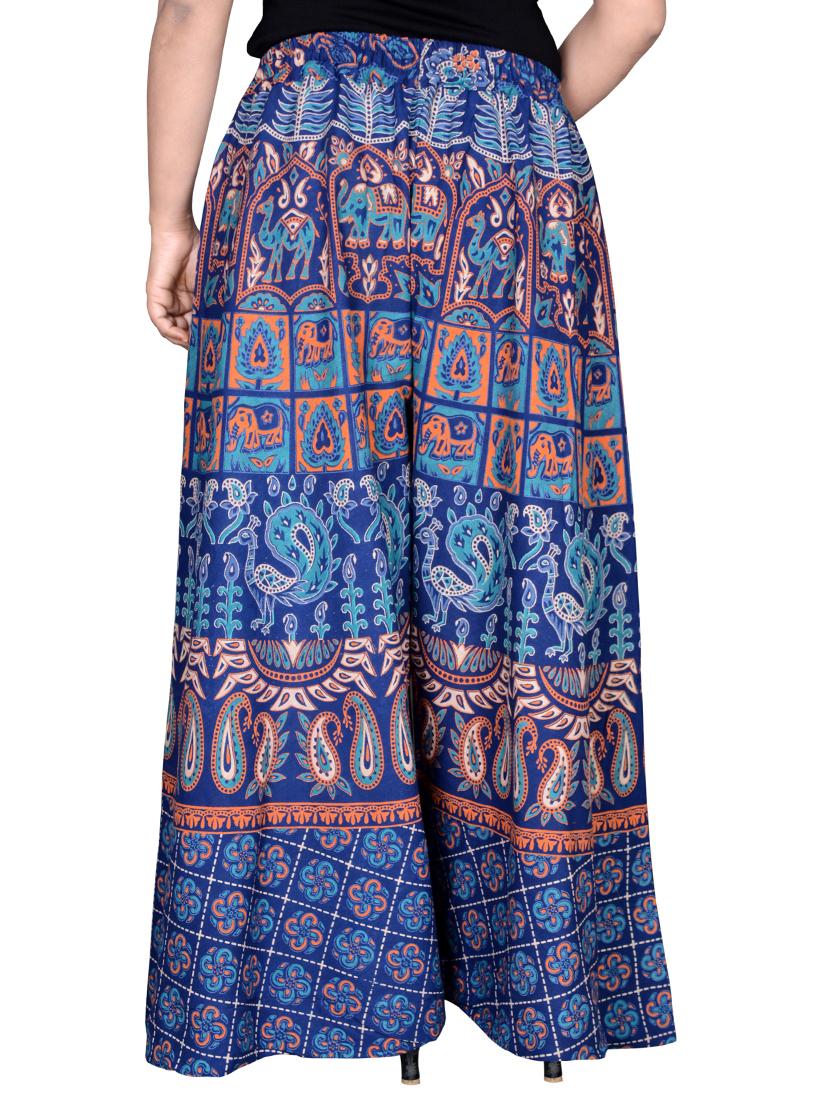 turqouise flared palazzo - 16697298 - Standard Image - 2