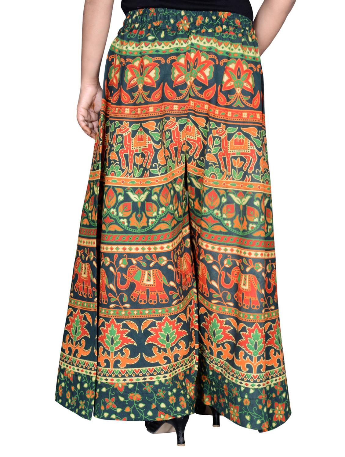 printed flared palazzo - 16697301 - Standard Image - 2