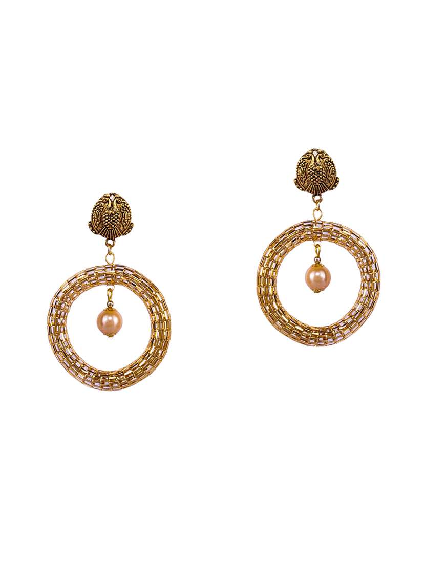 gold plated chandballi earring