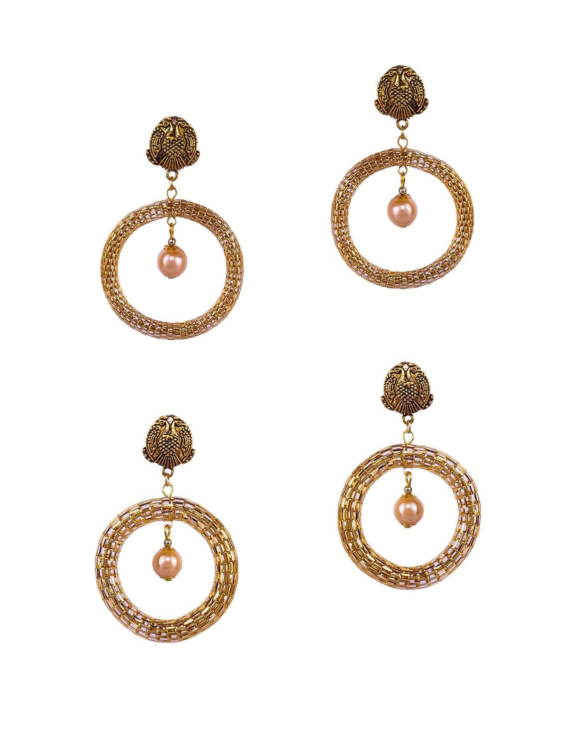 gold tone chandballi earring - 16697564 - Zoom Image - 0