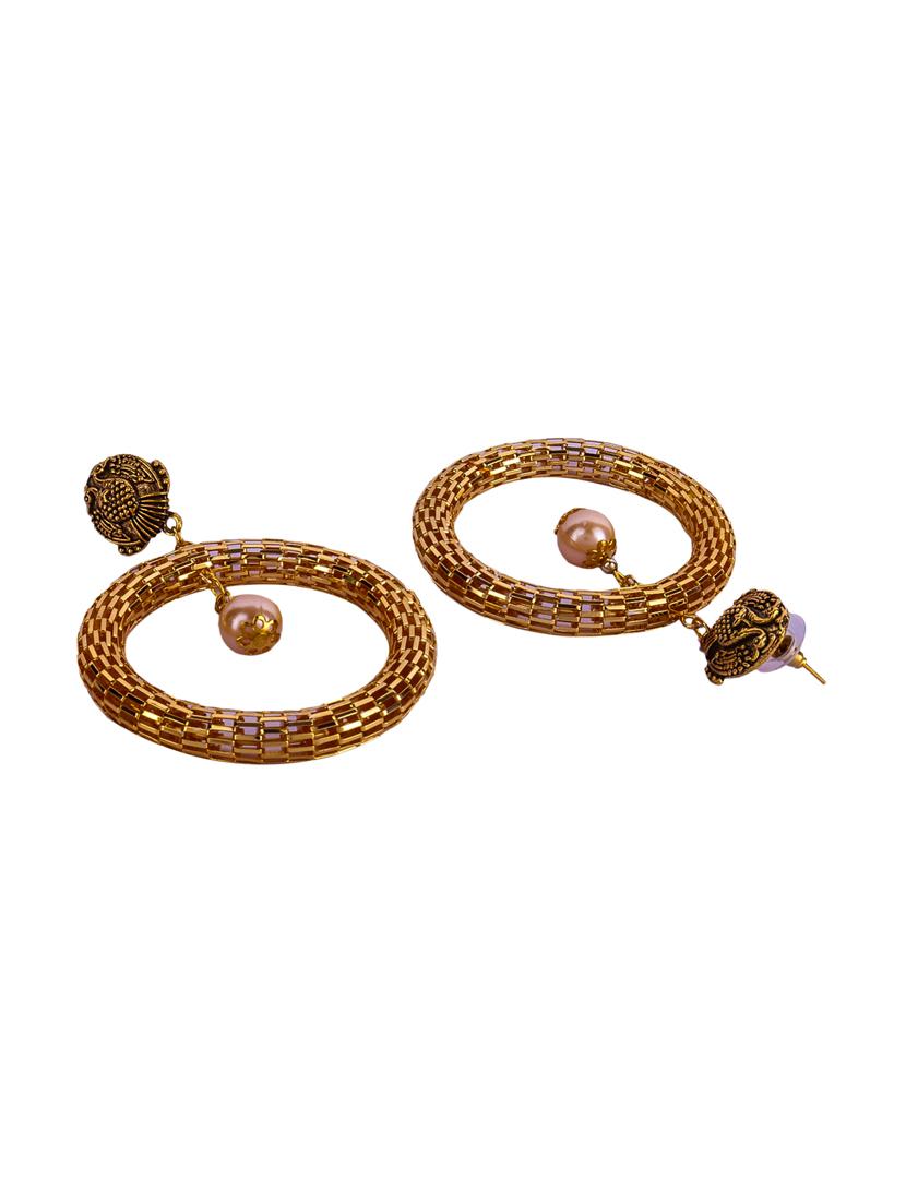 gold tone chandballi earring - 16697565 - Standard Image - 2