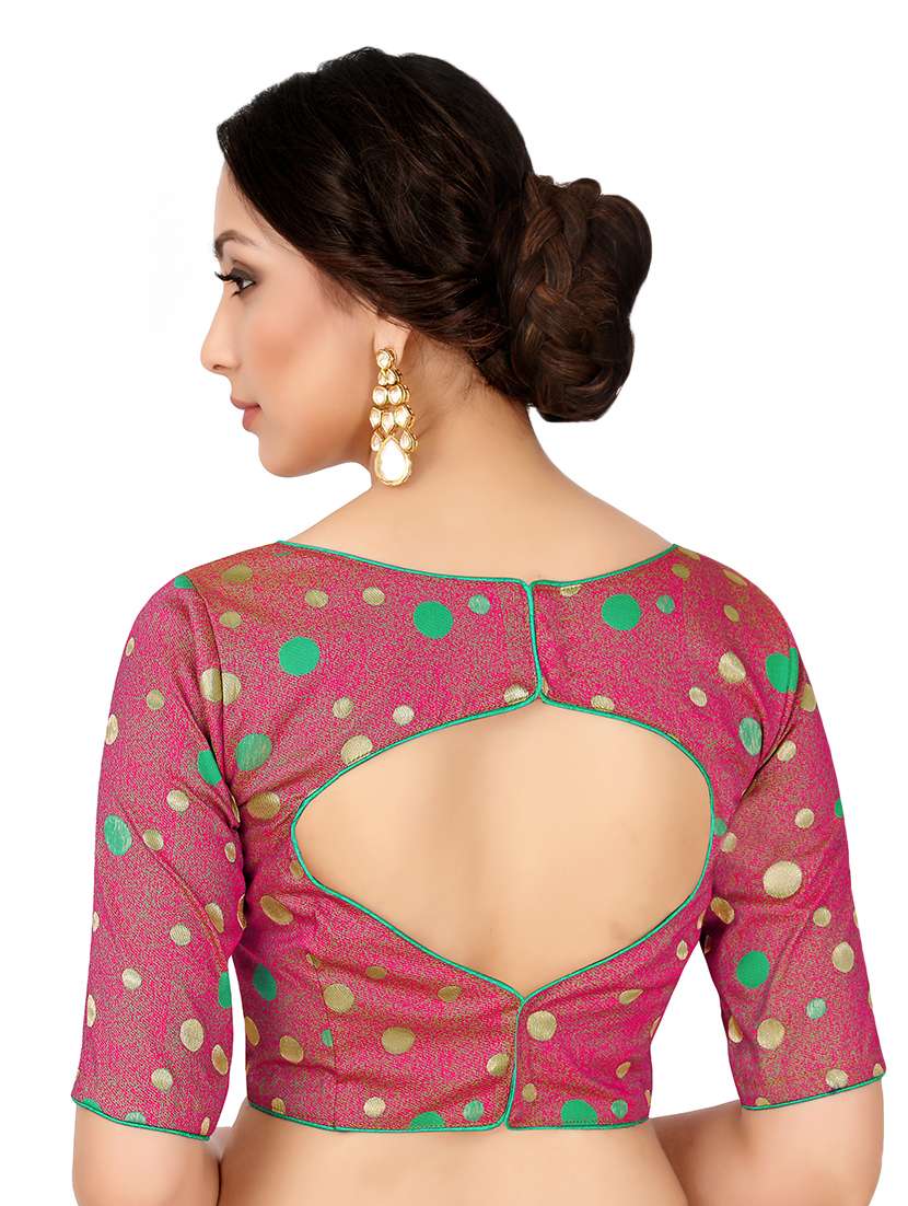 polka dots brocade blouse - 16698352 -  Standard Image - 2