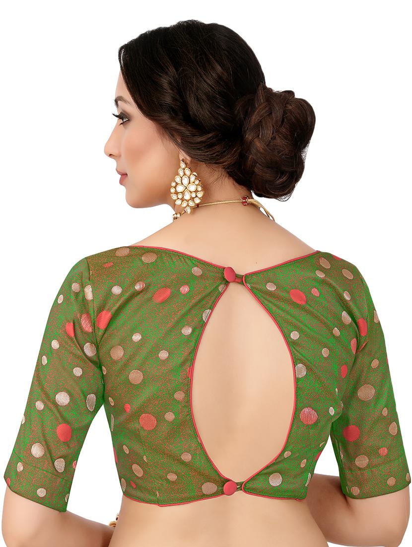 polka dots brocade blouse - 16698356 - Standard Image - 2