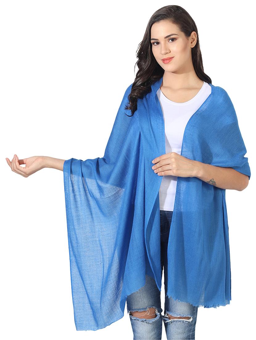 women's solid print stole